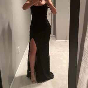 Primavera beaded adjustable prom dress